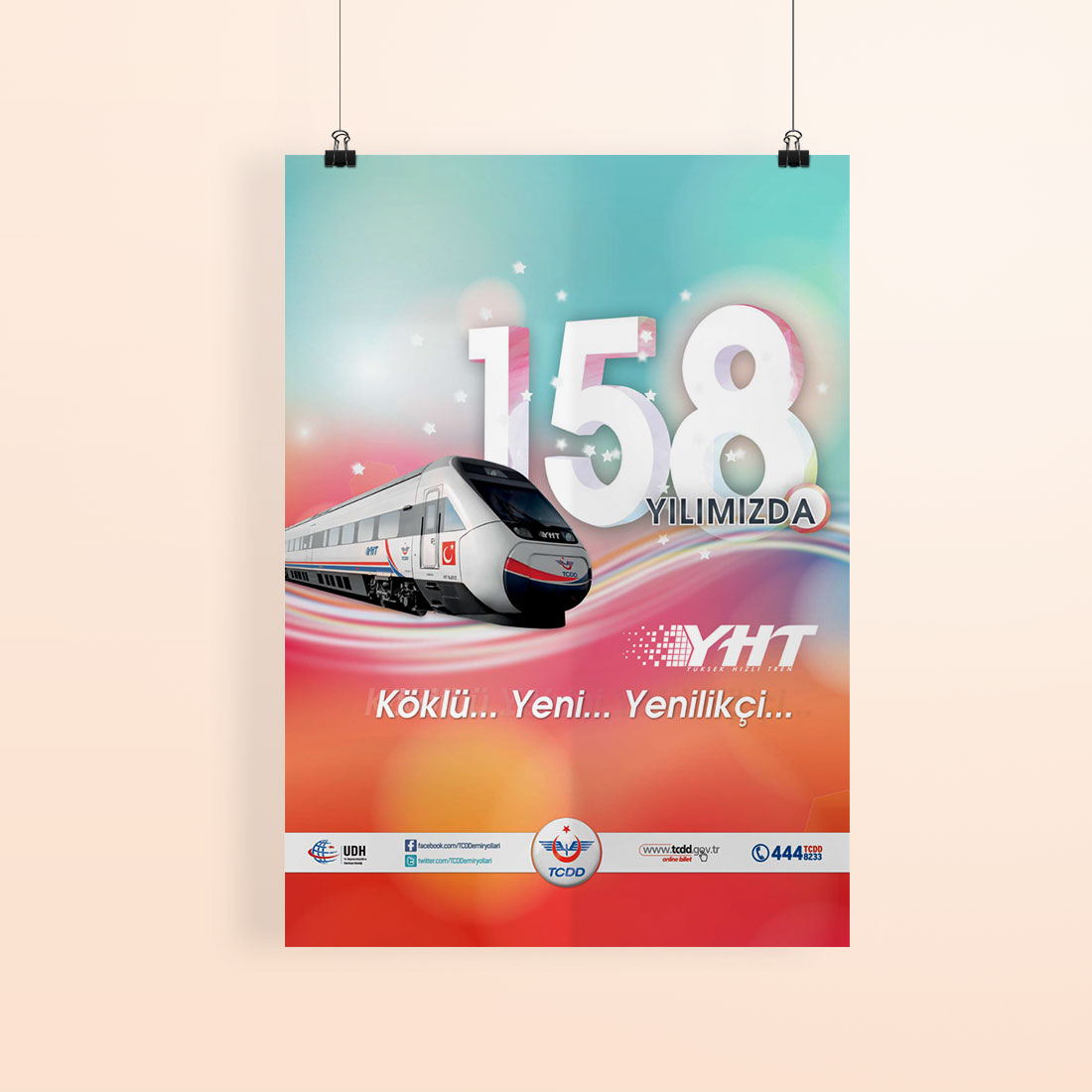 YHT 158. YIL AFİŞ ÇALIŞMASI